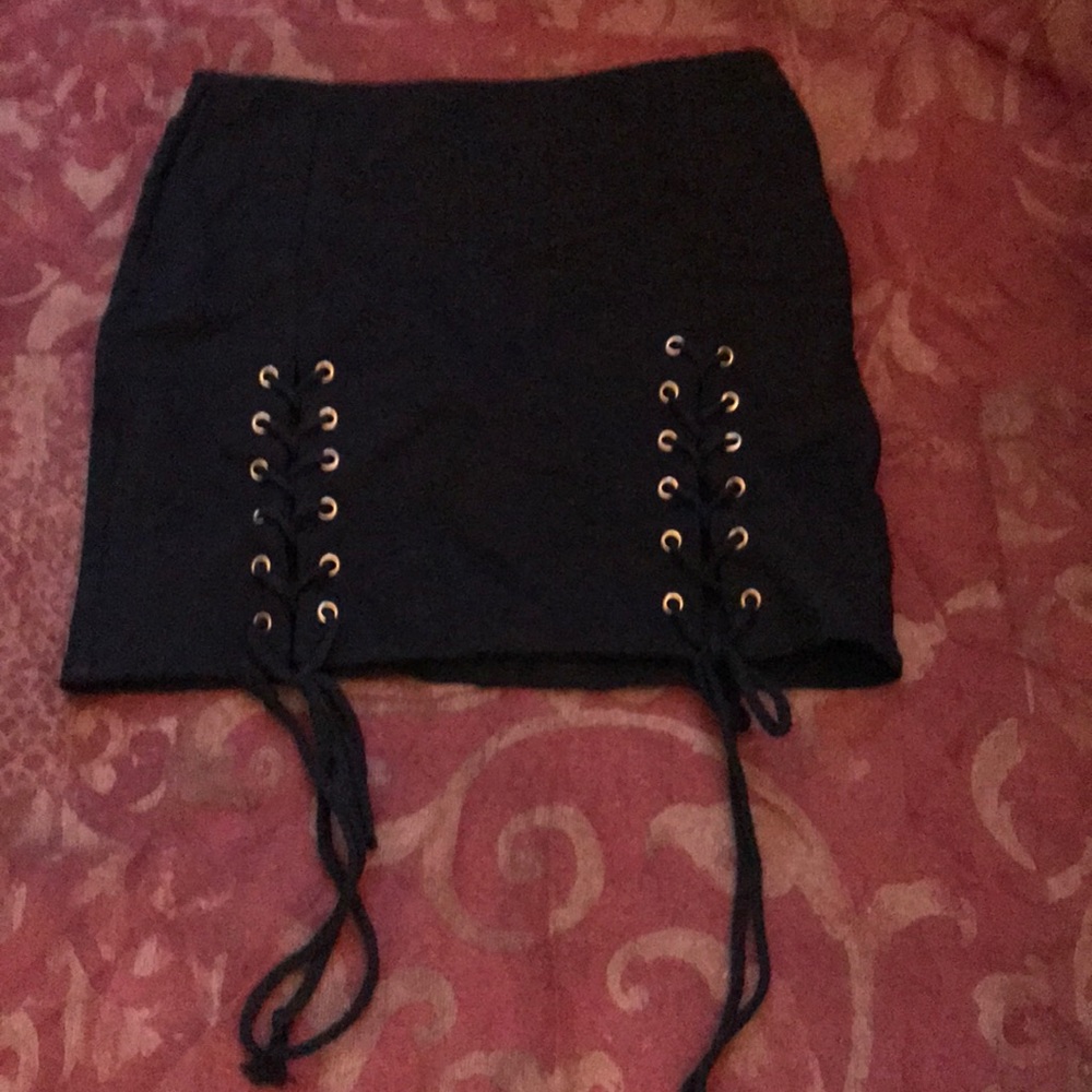 Gold & Black mini skirt